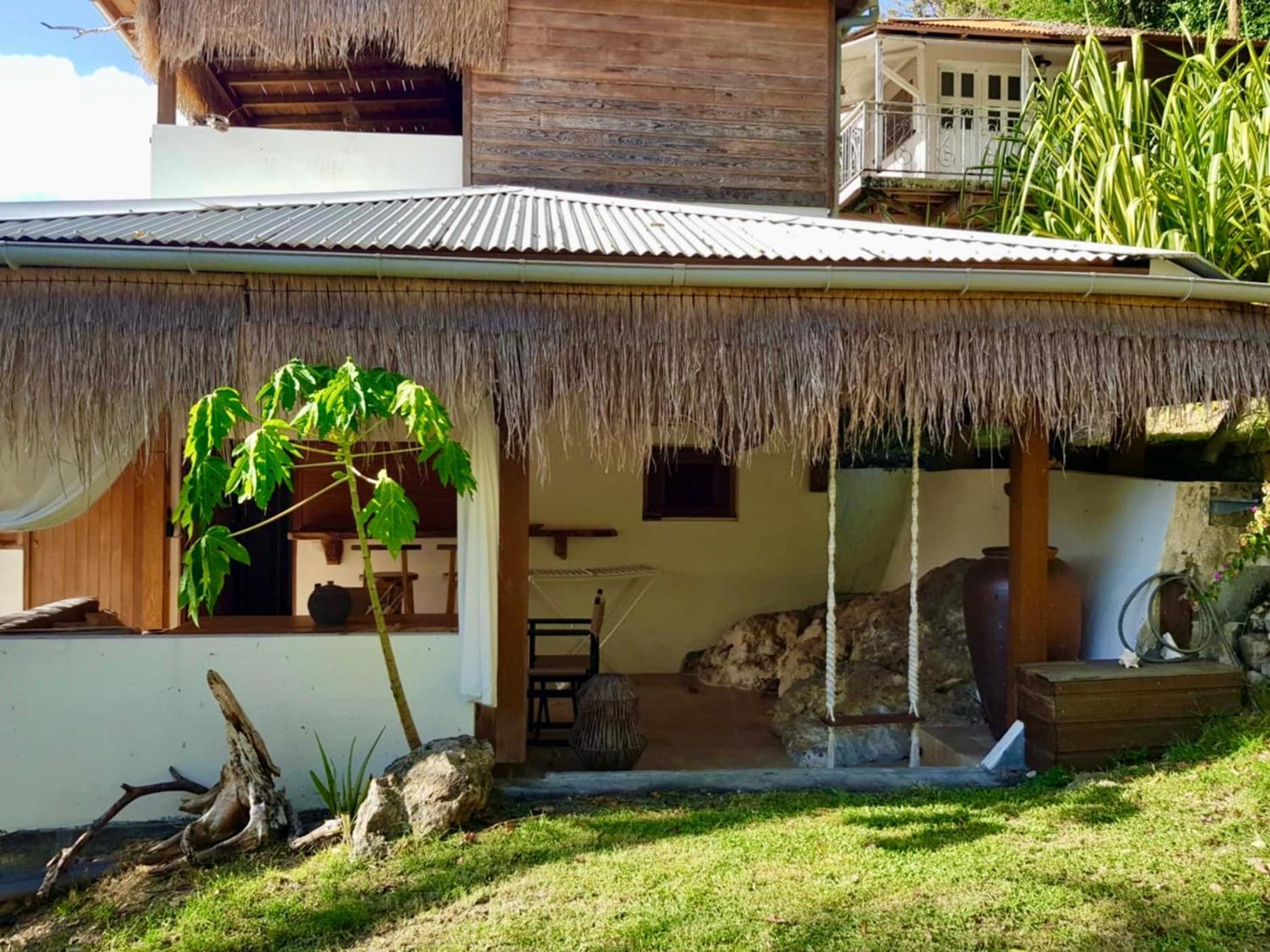 Cocotier, Elegant T3 Avec Jardin Tropical Appartement Sainte-Anne Buitenkant foto